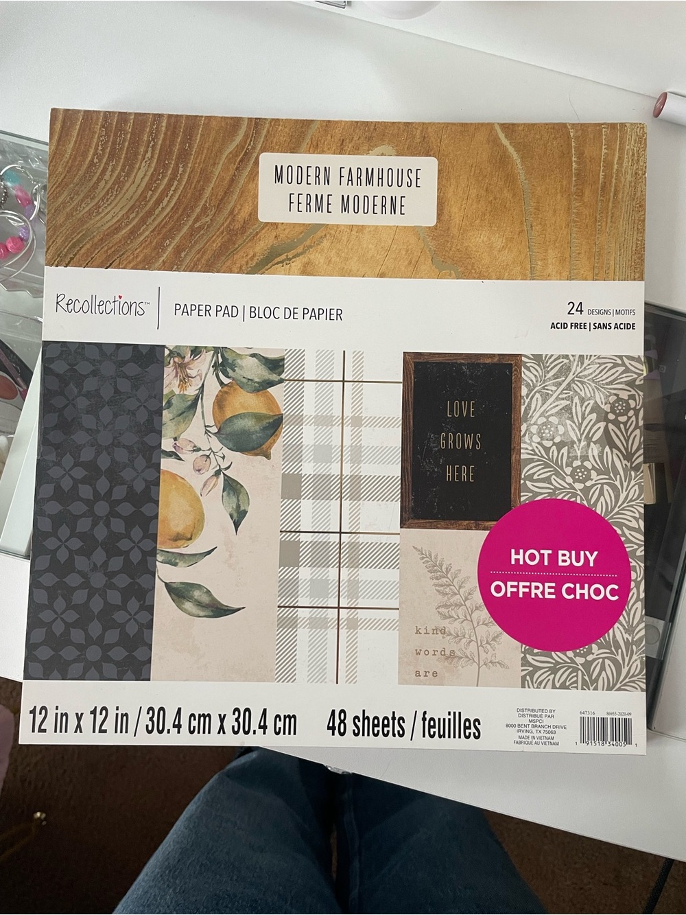 Modern Farmhouse Scrapbook Paper